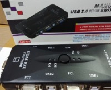 Manual 4 Port USB 2.0 KVM VGA Switch